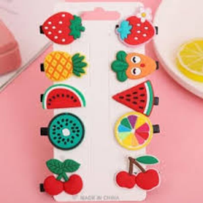Kids Accessories Hair Fruity Pins /Rs 50 Per Pair