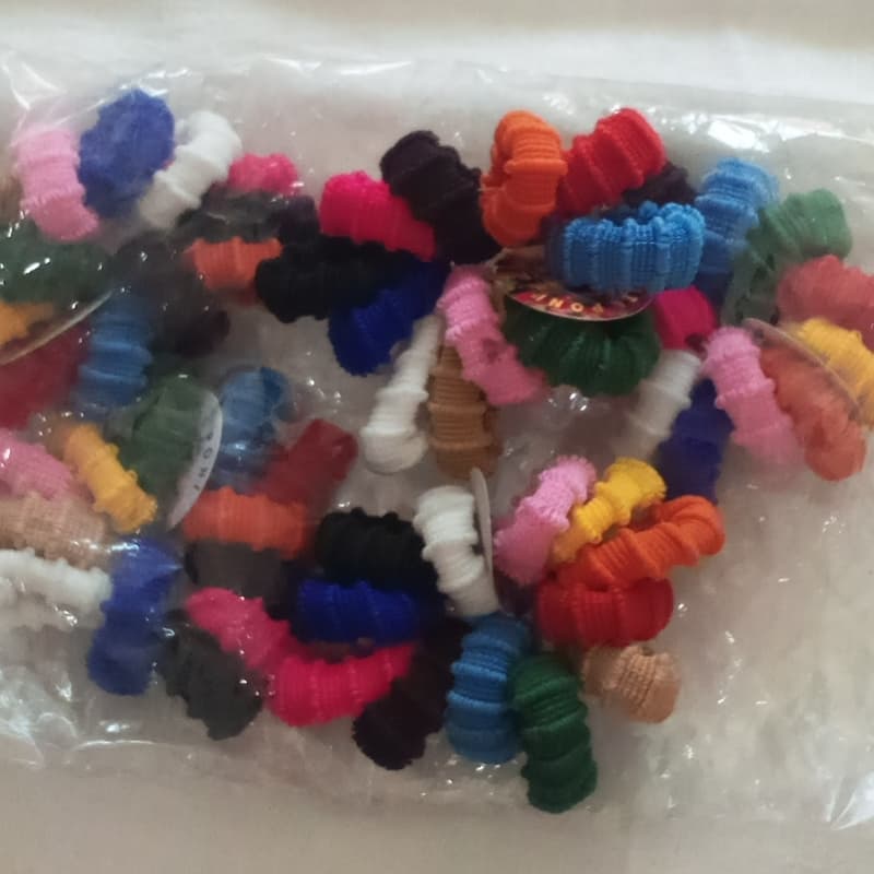 Ties hair Ties pony poni multi colors pieces 12 small size hair ponies for