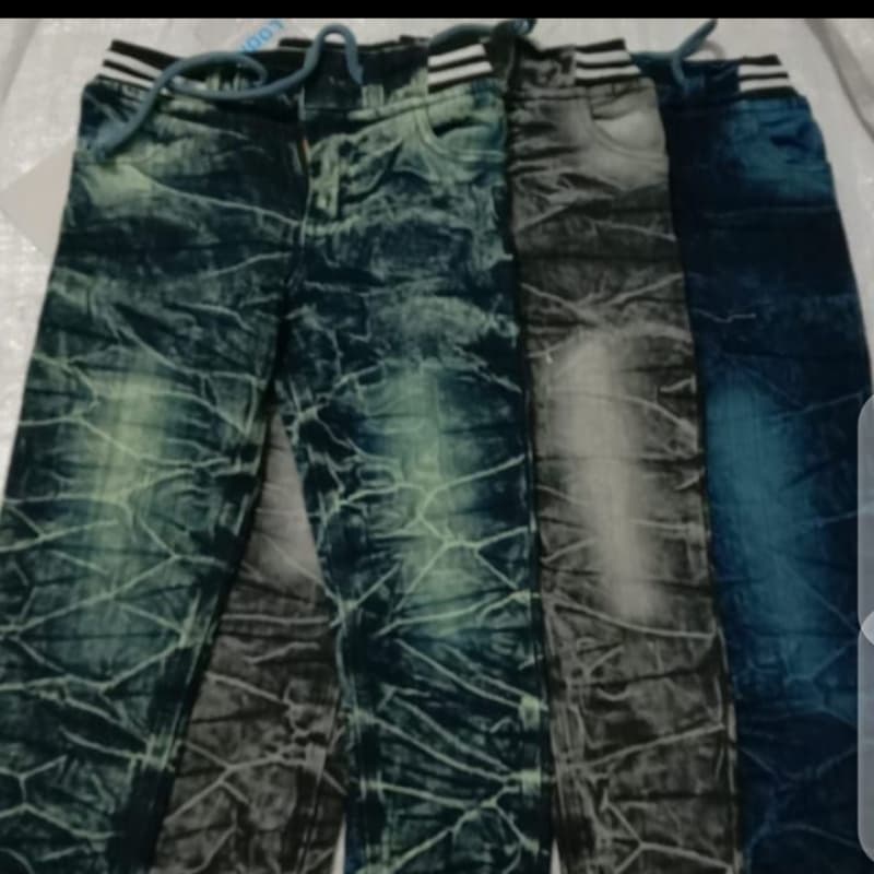 Denim Rib with Dori (size 24-34) fabric and color 100% guarantee