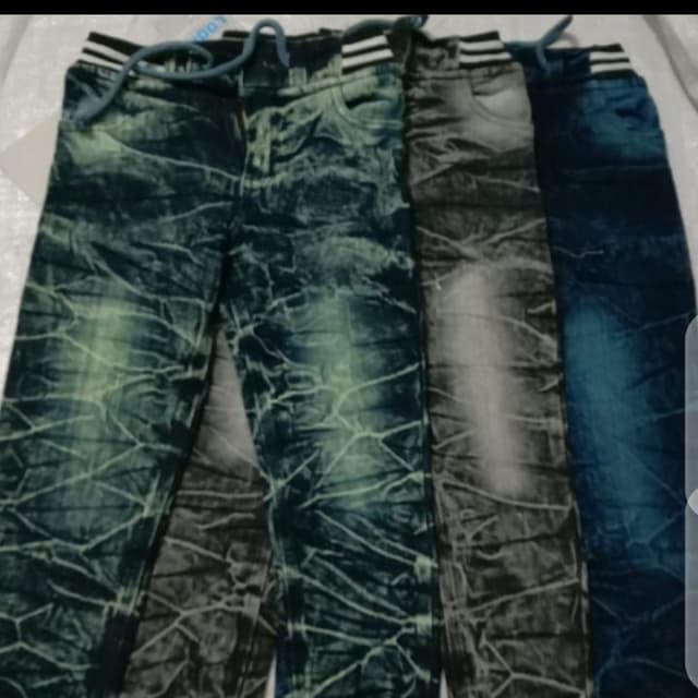 Denim Rib with Dori (size 24-34) fabric and color 100% guarantee