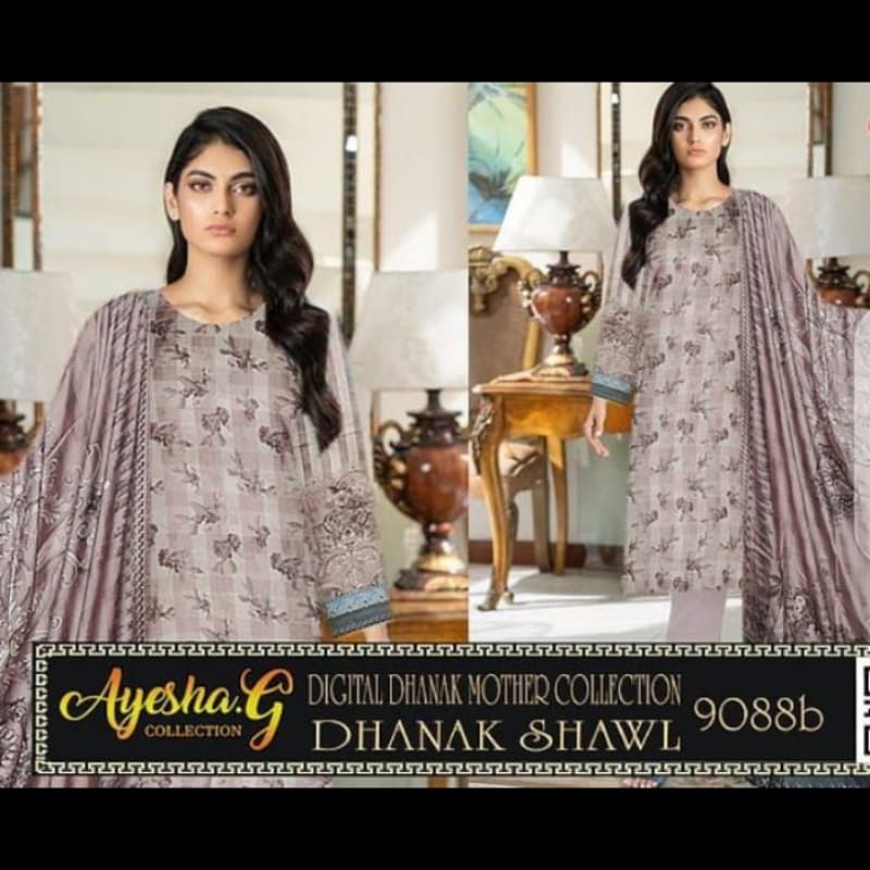 Digital Dhanak Mother collection Digital Dhanak Shawl fabric and color 100%