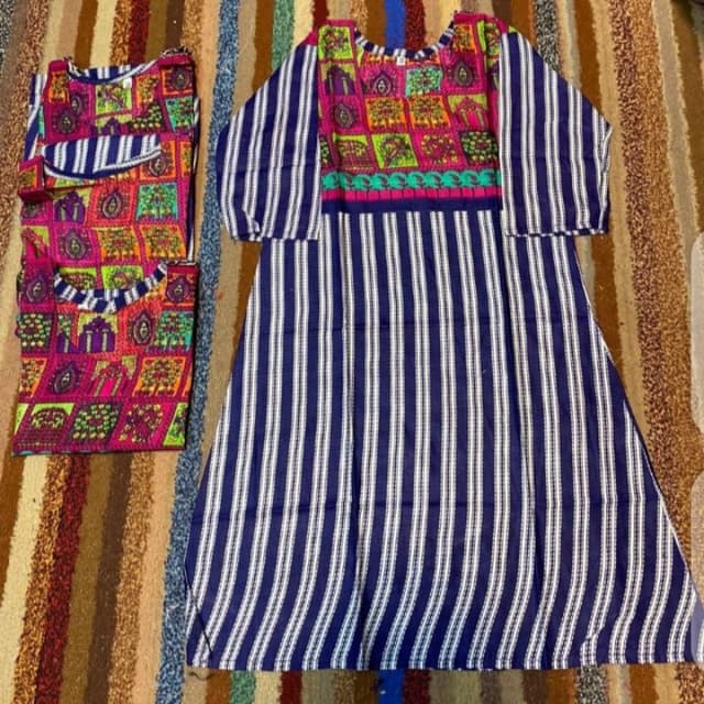 Linen kids mini frocks (size 24 - 34 available) Digitally printed and beaut