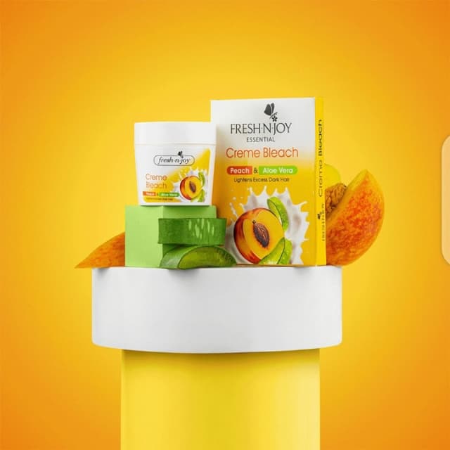 Fresh.N.Joy Cream Bleach Peach & Aloevera 10 Pack