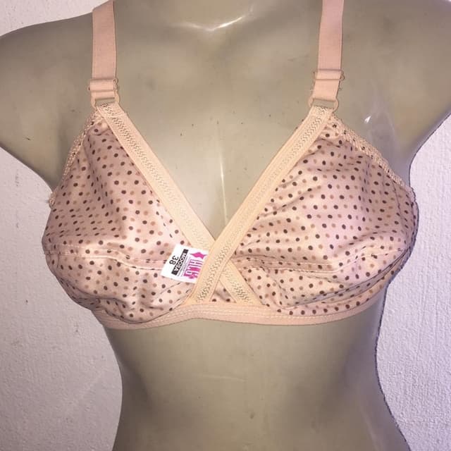Polka dots jersey Stretchable bra
