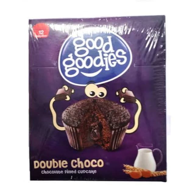 Good goodies Double Choco chocolate filled cupcakes pack of 12