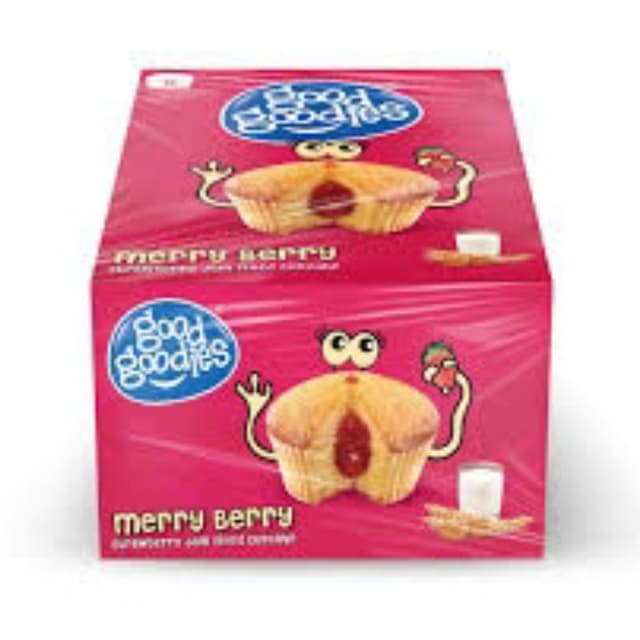 Good goodies Merry Berry strawberry filled cupcakes