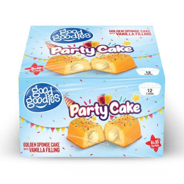 Good goodies party cake vanilla pack of 12