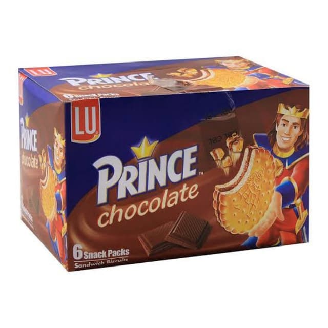 LU Prince Chocolate Biscuits pack of 6 half roll