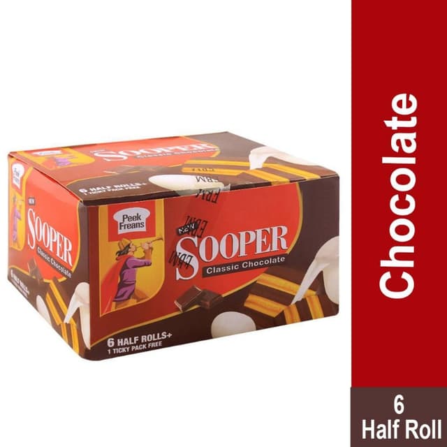 Sooper Chocolate Half Roll pack of 6