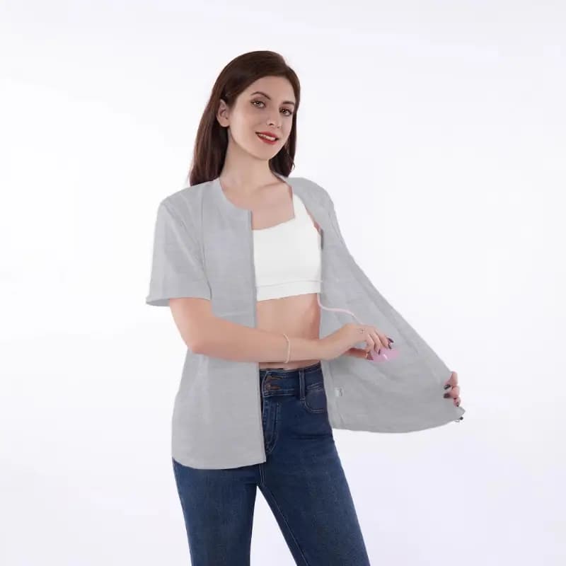 Shirt with Drainage Pockets for Mastectomy