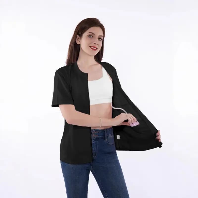 Shirt with Drainage Pockets for Mastectomy