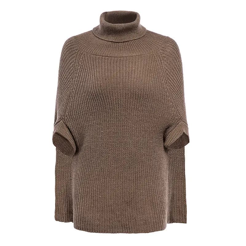 Cape Style Knitwear Turtleneck Knitwear Wish