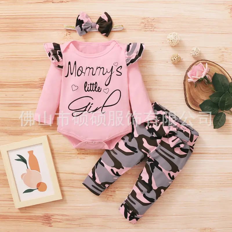 Winter suit sports letter flying sleeve pullover pink