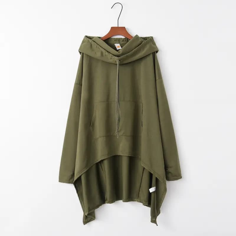 European and American solid color long hooded vests