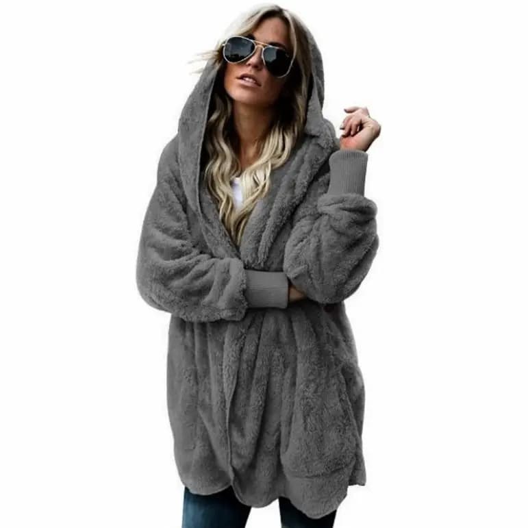 Cross-border women's clothing Amazon popular autumn and winter woolen warm cotton-padded coat