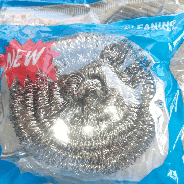 Dish Cleaning Wire Ball برتن والی تاریں Pair Of 3